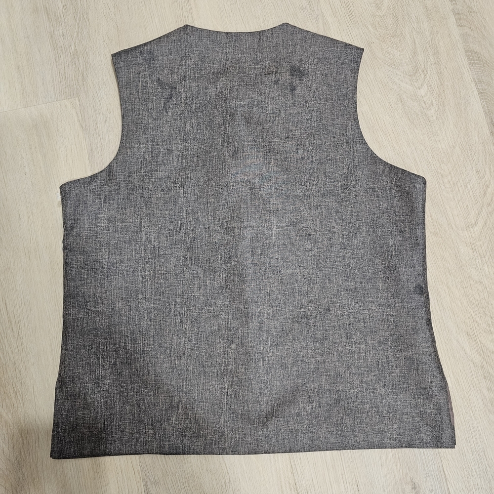 Sahab Brown Chevron Stitch Formal Waistcoat Vest NWOT - Picture 7 of 11